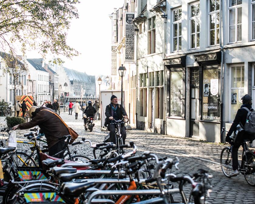 Electric car in Ghent